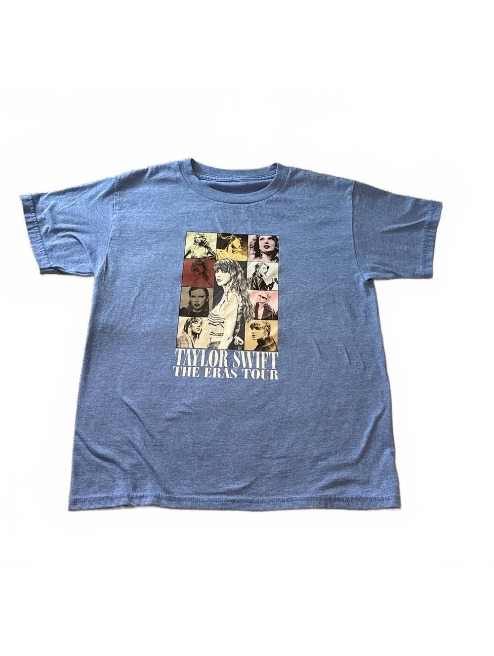 Taylor Swift The Eras Tour Blue Concert T-Shirt Double Sided Official Merch